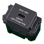 WN14841H＜br /＞埋込 充電用USBコンセント1ポート(USB-C)＜br /＞1ポート(18W)(1コモジュール) USB PD対応 標準仕上げ＜br /＞Panasonic 電設資材 アドバンスシリーズ配線器具