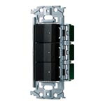 WNSS51555B＜br /＞SO-STYLE スイッチ・取付枠セット品 マット仕上げ＜br /＞ほたるスイッチC(3路(C)・片切(B)両用)×3＜br /＞Panasonic 電設資材 デザイン配線器具