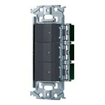 WNSS51555H＜br /＞SO-STYLE スイッチ・取付枠セット品 マット仕上げ＜br /＞ほたるスイッチC(3路(C)・片切(B)両用)×3＜br /＞Panasonic 電設資材 デザイン配線器具