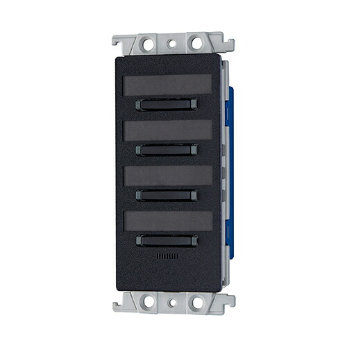 WRT5514B＜br /＞[多重伝送]フル2線式リモコンエイトフリースイッチ＜br /＞(4コ用)(光アドレス設定式)(ブラック)＜br /＞Panasonic 電設資材 リモコン配線器具