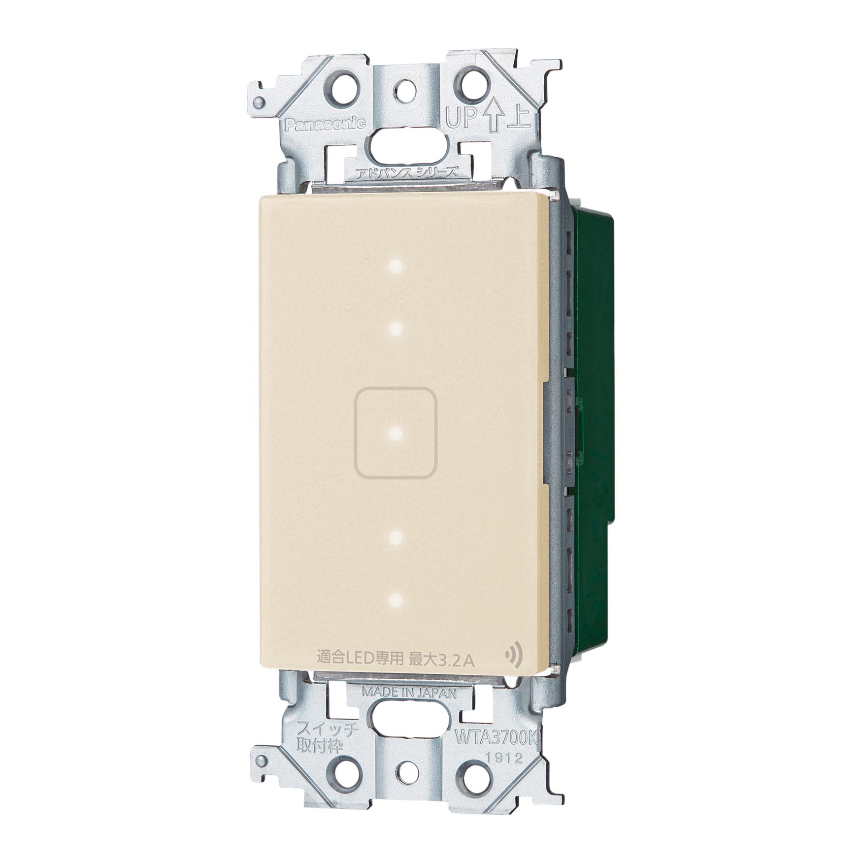 WTY24173Fタッチ LED逆位相調光スイッチ(リンクプラス)(3.2A)(3/4線式)Panasonic 電設資材 アドバンスシリーズ配線器具|タカラShop 店