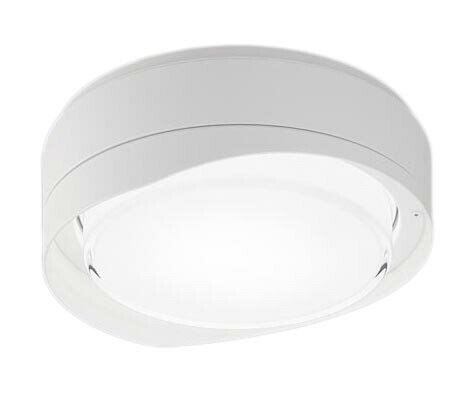 NWCF18108 LE1＜br /＞一般照明器具 LEDシーリング階段灯 ブラケット兼用 FCL20形 低光束タイプ 壁・天井直付型 Hood＜br /＞温白色 非調光 防雨型 丸形蛍光灯20形1灯器具相当 非調光 防雨型＜br /＞Panasonic 施設照明 天井照明