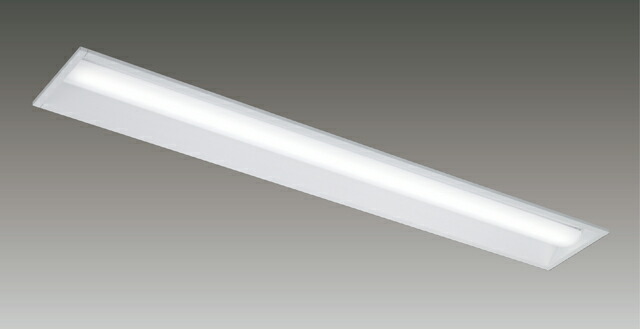 LEKR419693RD-LS9<br>LEDベースライト TENQOOシリーズ リニューアル器具 40タイプ<br>埋込形 W190 非調光タイプ 出力固定形<br>一般・6900lmタイプ Hf32形×2灯用 高出力形器具相当 昼光色<br>東芝ライテック 施設照明
