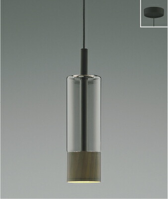 AP57308＜br /＞LEDペンダントライト Black×WN NATURAL BASIC＜br /＞フランジタイプ 要電気工事 非調光 温白色 白熱球60W相当＜br /＞コイズミ照明 照明器具 おしゃれ ダイニング照明 インテリア照明