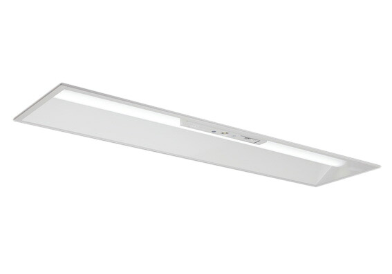 ●MY-BK43043/25/D AHTN LED非常照明 電池内蔵形 LEDライトユニット形 Myシリーズ 40形 埋込形 300幅 リニューアル 器具高さ107mm・全長1284mm 非常時LED一般出力タイプ 固定出力 一般タイプ 3200lmタイプ FHF32形×1灯器具高出力相当 昼光色 三菱電機