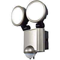 ESL-SS1002AC＜br /＞防雨形 屋外用薄型LEDセンサーライト2灯 コンセント式＜br /＞ELPA朝日電器セキュリティ用品