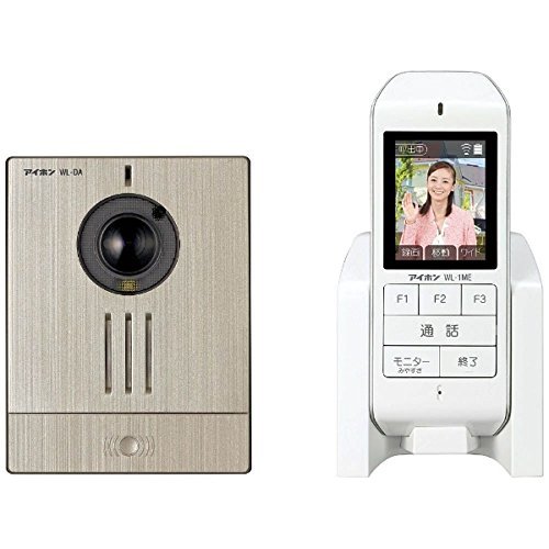 WL-11<br />アイホン ワイヤレステレビドアホンセット カメラ付玄関子機(電池式)+モニター付ポータブル親機<br />ワイド 最大設置台数:玄関1 室内1