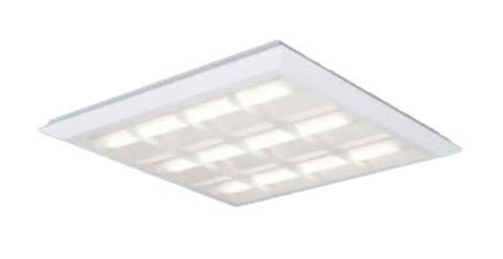 ●パナソニック Panasonic 施設照明一体型LEDベースライト 白色 直埋兼用FHP45形&times;3灯節電タイプ スクエアタイプ 格子タイプ □720 連続調光型XL482CBULA9｜タカラShop 店