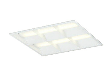XD466031P1ELED-スクエア LEDユニット型ベースライト省電力タイプ 450シリーズ埋込型 ルーバー付 埋込穴450非調光 電球色 FHP32W×3灯相当オーデリック 施設照明 オフィス照明 物販店照明 天井照明|タカラShop 店