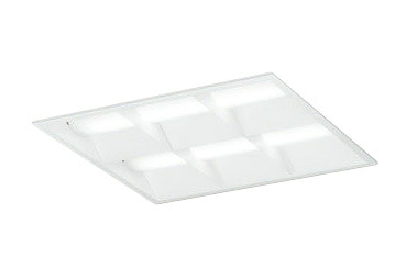 XD466031P2BLED-スクエア LEDユニット型ベースライト省電力タイプ 450シリーズ埋込型 ルーバー付 埋込穴450非調光 昼白色 FHP32W&times;4灯相当オーデリック 施設照明 オフィス照明 物販店照明 天井照明｜タカラShop 店 18,831円