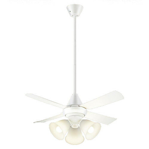 XS90143K＜br /＞LEDシーリングファン 8畳用 電球色 調光不可 27W 直付ボルト取付専用 天井吊下げ 風量4段切替 逆回転切替 1/fゆらぎ 白熱電球100形3灯器具相当＜br /＞Panasonic 照明器具 【～8畳】