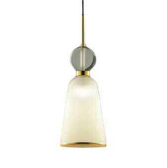 ★AP51133＜br /＞【数量限定 お買得品】 LEDペンダントライト Gold×glass MIX Luxe 電球色 白熱球60W相当＜br /＞プラグタイプ 電気工事不要 調光不可＜br /＞コイズミ照明 照明器具 天井照明 吊下げ リビング・ダイニングなどに
