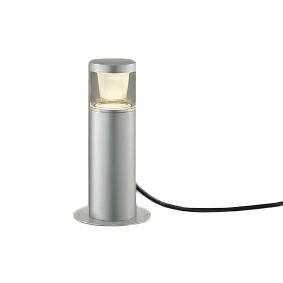 AU51372エクステリア LEDガーデンライト ローポール ラウンド配光タイプ スタンドタイプ白熱球40W相当 電球色 非調光 防雨型 差込プラグ付コイズミ照明 照明器具 庭 入口 エントランス 玄関 植込 屋外用 ポール灯|タカラShop 店