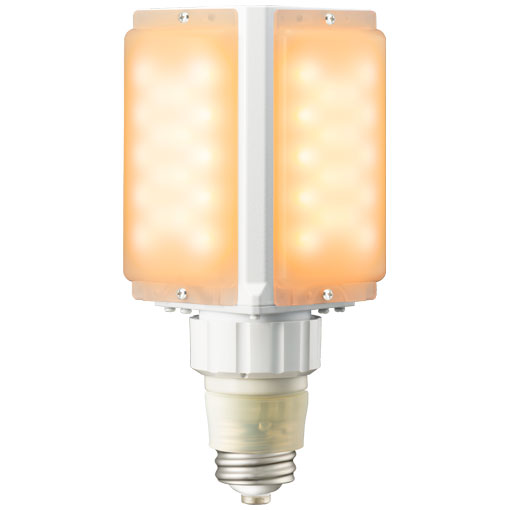 LDFS62L-G-E39D 721レディオック LEDライトバルブS水銀ランプ250W相当 極性フリー E39口金 62W ナトリウム色岩崎電気 ランプ