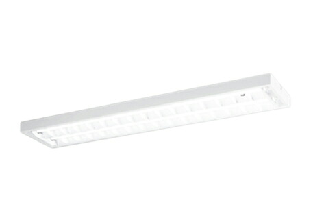 XL551092RA高効率直管形LEDランプ専用ベースライト LED-TUBE R15高演色 クラス240形 直付型 下面開放型(ルーバー付) W250 2灯用 FL40W&times;2灯相当片側給電・片側配線 G13口金 非調光 昼光色オーデリック 照明器具 店舗・施設向け 天井照明｜タカラShop 店