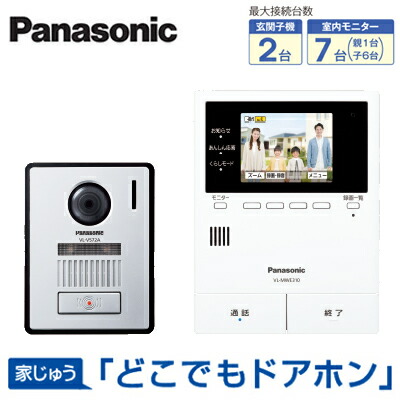 VL-SVE310KFA\u003cbr /\u003eパナソニック Panasonic 家じゅうどこでも部屋の入り口電話機 テレビドアホン2-7印字機 基本理念取り合わせ仕掛ける\u003cbr /\u003e約3.5型色つや液晶 ワット数吊りひも式 宅配ボックス席協同能力のある 広角水晶体玄関番機 無線電話子機別売