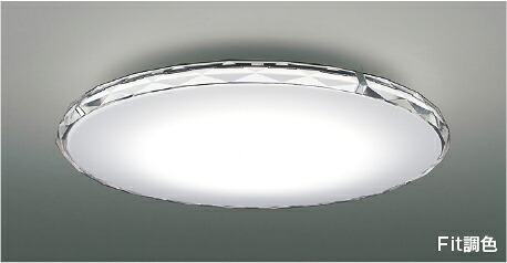 AH55757＜br /＞Fit調色 LEDシーリングライト Twinly クリアタイプ 6畳用＜br /＞電球色～昼光色 リモコン付 電気工事不要＜br /＞コイズミ照明 照明器具 リビング用 天井照明 【～6畳】