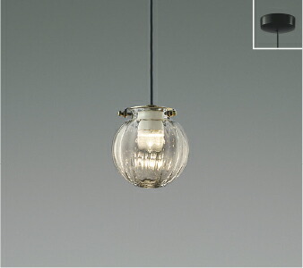 AP55467＜br /＞LEDペンダントライト Mini Design Pendant GLASS 電球色＜br /＞白熱球60W相当 調光可 フランジタイプ 要電気工事＜br /＞コイズミ照明 照明器具 天井照明 吊下げ