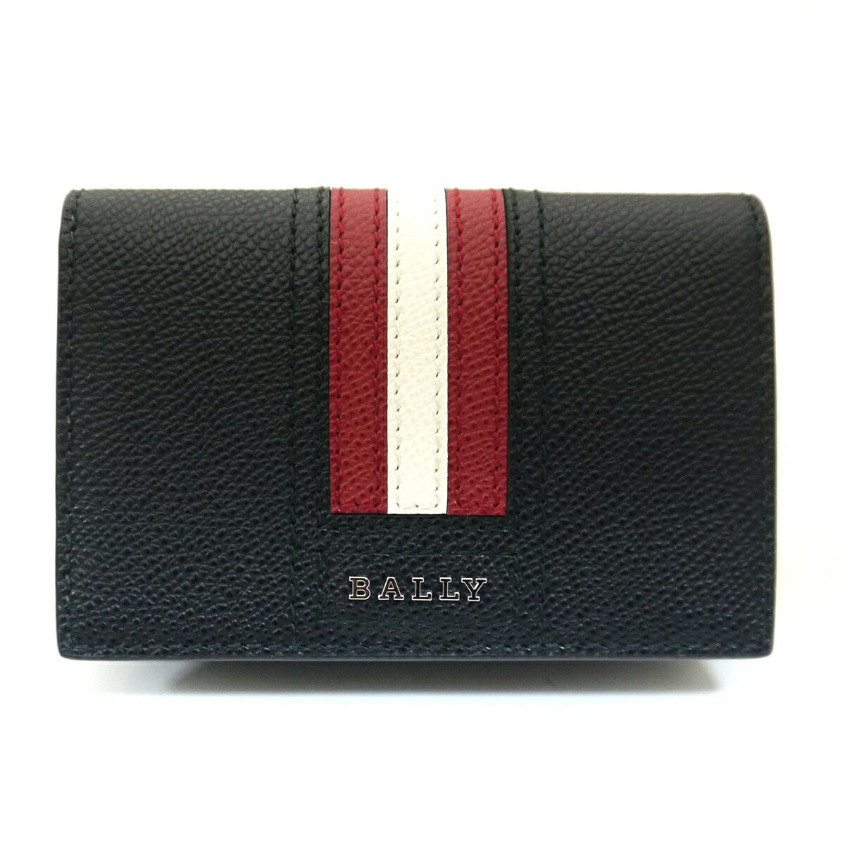 K389 未使用☆ バリー カードケース レザー 定期入れ 名刺入れ 通勤 通学 Bally - 未使用級 BALLY バリー カードケース 名刺入れ ロゴ