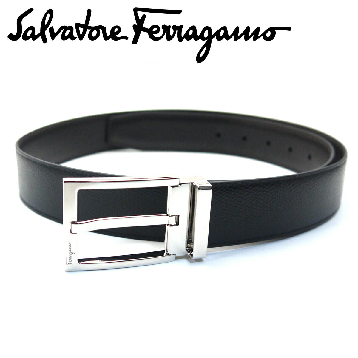 楽天市場】フェラガモ FERRAGAMO リバーシブルベルト ブラック