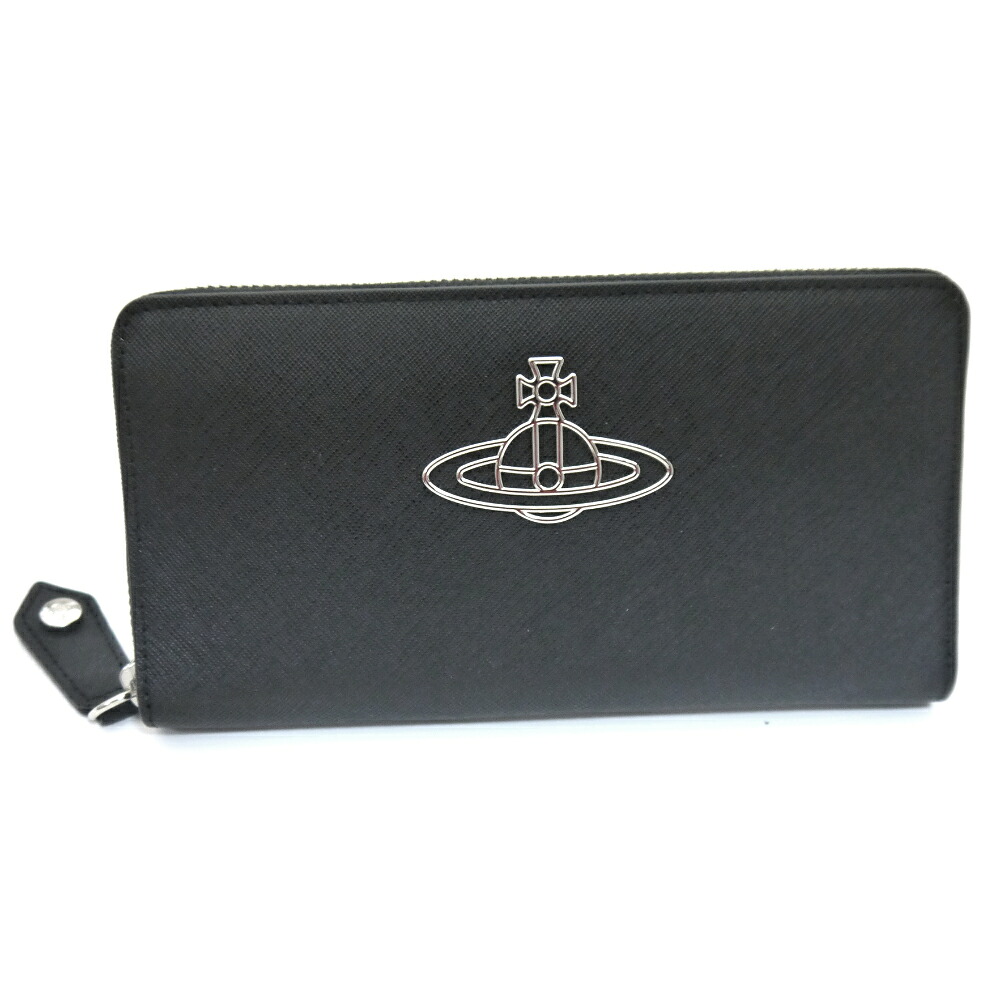 Vivienne Westwood/ヴィヴィアンウエストウッド ラウンド長紙入れ SAFFIANO51050003-L001N 黒いこと