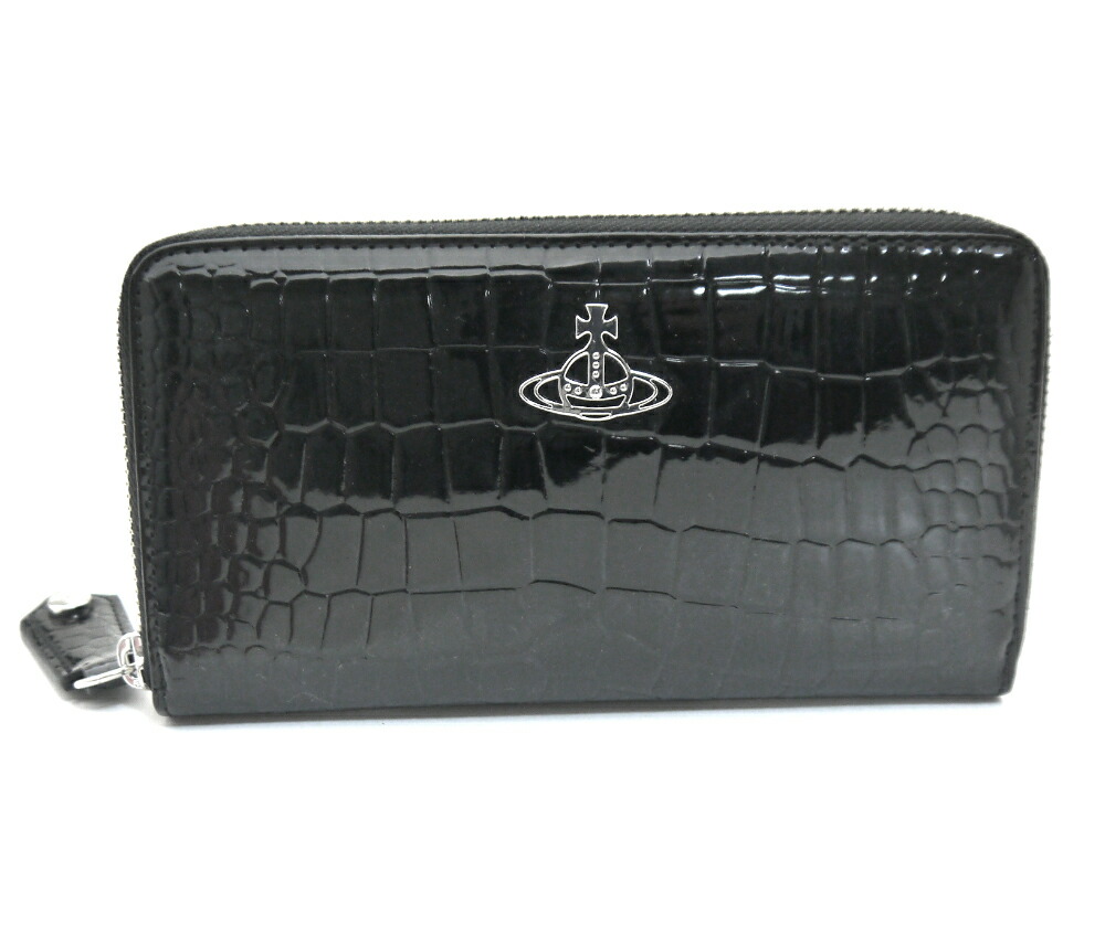 Vivienne Westwood/ヴィヴィアンウエストウッド ラウンド長紙入れ JOHANNA 53020079 黒いこと【即送りとどける能力のある】