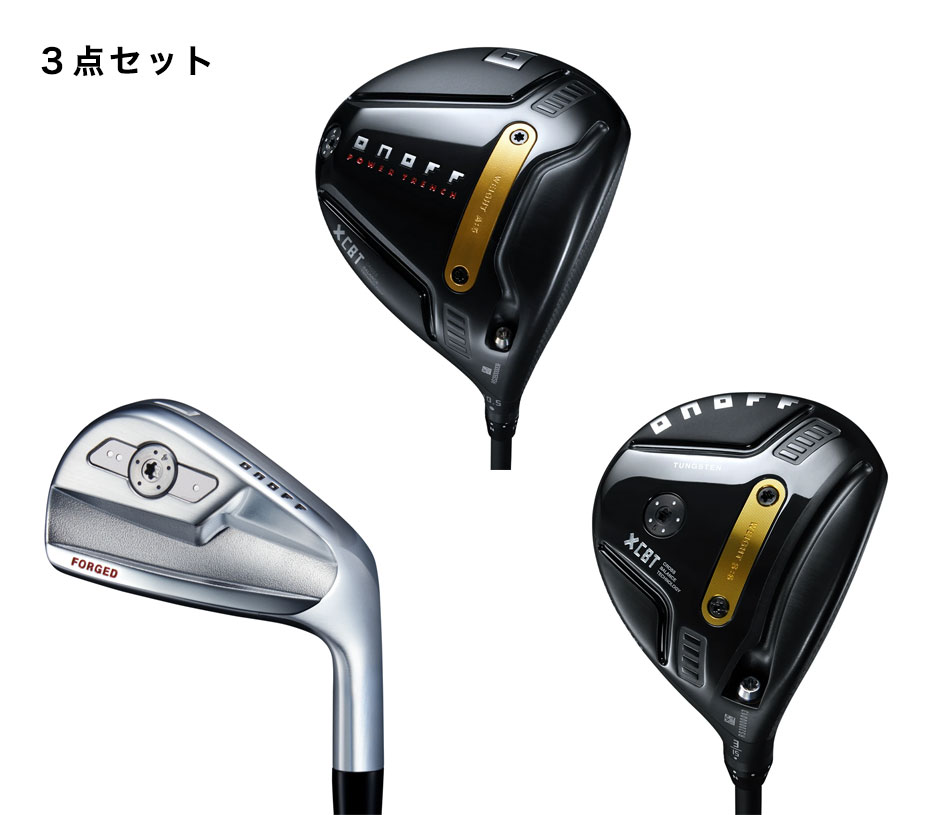 2026年モデル・オノフ 黒 クロ KURO・１番ウッド＋FW＋アイアン・３点書き割り