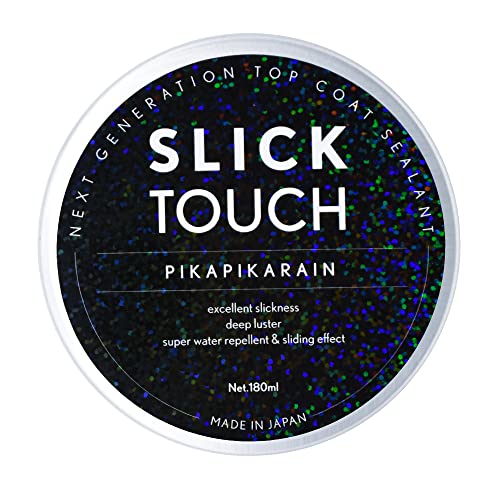 車 スリックタッチ ピカピカレイン SLICK TOUCH 自動車 トップコート シーラント コーティング剤 ガラス系 コーティング 滑水性 撥水性 手触り スリック性 極艶 ツヤ 高耐久 厚膜 (180ml)