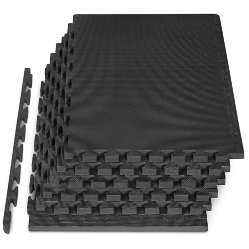 ProsourceFit Extra Thick Puzzle Exercise Mat ?\" and 1\"", EVA Foam Interlocking Tiles for Protective, Cushioned Workout Flooring for Home and Gym Equipment [品]"