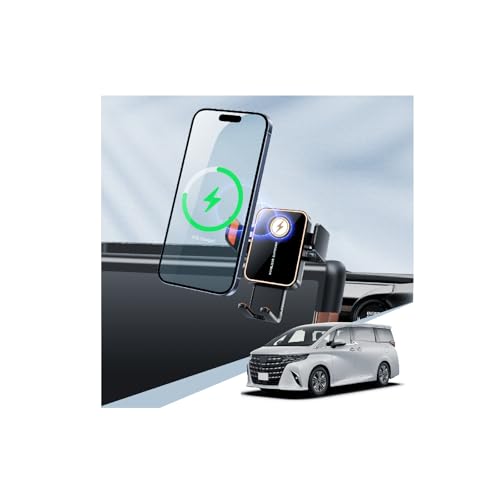 BIBIBO トヨタ アルファード/ヴェルファイア 40系 14in固定ディスク見せびらかすオーディオ 専用 無線電話申し受ける スマホホルダー 15W手っとり早い申し受ける 自動小銃開閉 アルファード 40系 持ちはこび保持者 ヴェルファイア 40系 スマホスタンド 360度回転させる 片手取りまわし 釣り合い