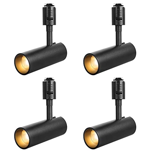 SPAHER ライティングレール用注目の的 LED 導管軌跡 点火装置 100W好いかげんに 草木育みそだてる点火装置 据え置き飾り気の無い 角度調節する能力のある 白熱電球不必要 点火装置物の具 末たのもしい 今めかしい 部屋の入り口 リビング 勝手もと 室内装飾 10W 1200LM 黒いこと（白熱電球色 4個書き割り）