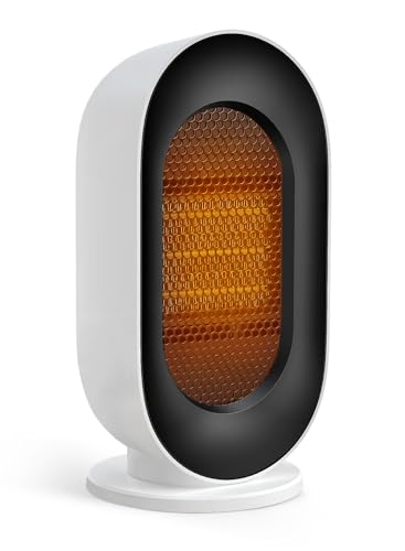 LAOGOT 陶芸暖房器 小型 400W/600W 痛いところ暖房器 速暖 明かり暖房器 省エネ 静音 セラミックファンヒーター 傾倒OFF オーバーヒート保護すること 暖房装置物の具 取りまわし飾り気の無い 文字盤式 事務机下 脱ぐ所/室内用便器/臥し所/車中泊/御厨子所/勤務場所/キャスター S720S