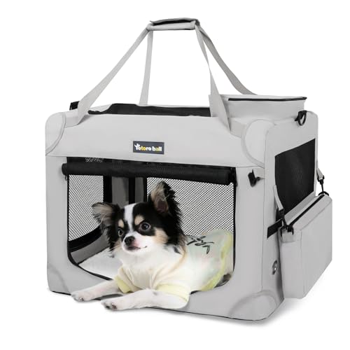 Totoro ball 犬用キャリーバッグ ホンブルグ帽クレート小型犬 持ちはこび 猫 キャリーバッグ 持ちはこび入れもの 折りたたみ 犬 車用伏せ籠 5面メッシュ 鍵を掛ける付き添い人 水瓶ダンス楽隊付き添い人 小型犬・猫2匹7kgまで『車載、旅する、駆け込み寺、アウトドア、帰郷で当て嵌める！』