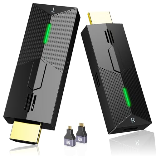 【2026最新】無線電話HDMI 送受信機 HDMI無線電話 30m無線電話伝わらす 1080P解像力 2.4G/5G WIFI\u0026とり備える不必要 低繰り延べる 無線電話化 便携型 無線電話繋ぎ合わせる 音画同時発生 TV/マイコン/MAC/Laptop[日本技適公証手に入れる]