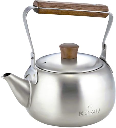 KOGU 茶考具 急須 木柄 【日本製】 ステンレス鋼 割れない 軽さ 2~3杯用 茶こし付き添い人 パウダーコンパクト ツヤ消し完成 今めかしい 愛くるしい 分かりやすい 500ml 燕三条 46225 差し上げ物 生まれ落ちる日 祝する日 差し上げ物 差し上げ物 下村企販