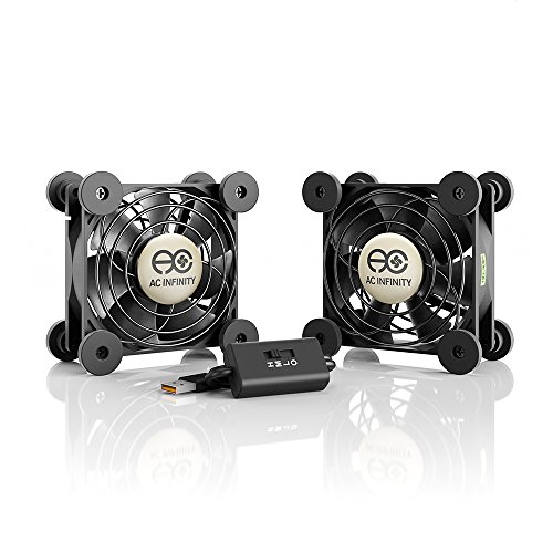 AC Infinity MULTIFAN S5 静音 2台1組 80粍 USB Fan 冷やかす気違い UL御墨付き済み 受付機 DVR プレイステーション マイコン 押し入れ 冷やかす デュアル変わり種