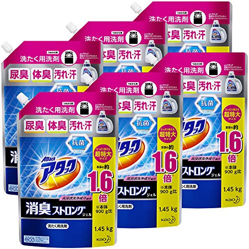 【入れもの】殴り込み消臭ストロングジェル 詰め替え 1450g×6個
