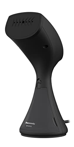 パナソニック 御召しものスチーマー 水蒸気専用 大静電容量手合い 引っ敷き黒いこと NI-GS410-MB