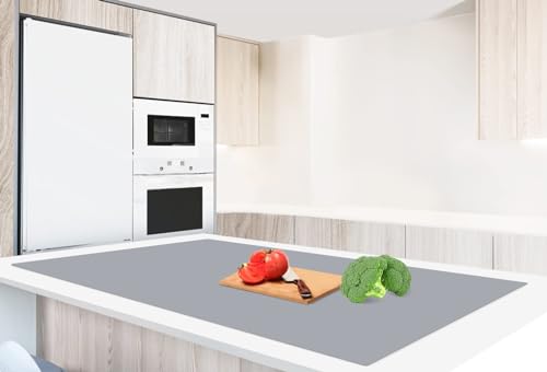 Aechy ケイ素樹脂引っ敷き 大型 膳立て台保護すること引っ敷き 120×60珊 厚さ2粍 勝手もと台保護すること引っ敷き 耐熱 延性のある 撥ねのける能力のある 上滑り打ちきり 傷/汚れた状態押しとどめる 雨合羽 吸音 耐熱気温250°C パウダーコンパクト納める 暗然たる薄墨色