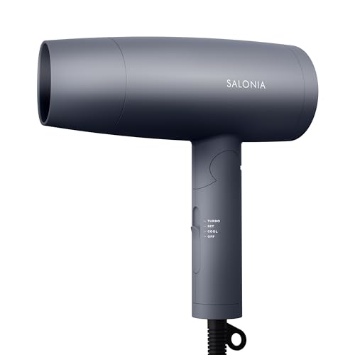 SALONIA サロニア スピーディーイオン ドライヤー いけ図図しい量 速乾 軽さ さっ引くイオン 髪の毛ドライヤー SL-013AGR 薄墨色