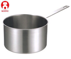 本間製作所／仔犬印 19-0 IHシチューパン30cm 82530 （電磁調理器対応・IH対応・KOINU・子犬印・片手鍋・業務用・厨房用品）[bnt]