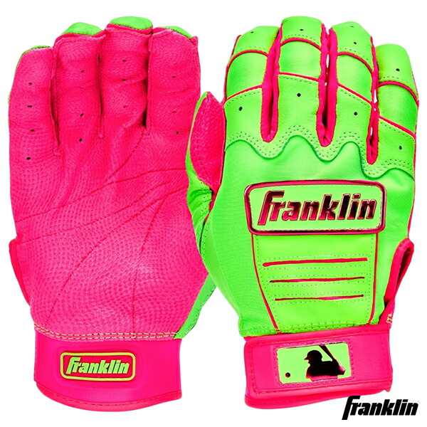 【即日発送可】＜メール便対応＞フランクリン（Franklin） 20886 バッティング手袋 両手用 CFX PRO BATTING GLOVES WATERMELON バッティンググローブ MLB 野球