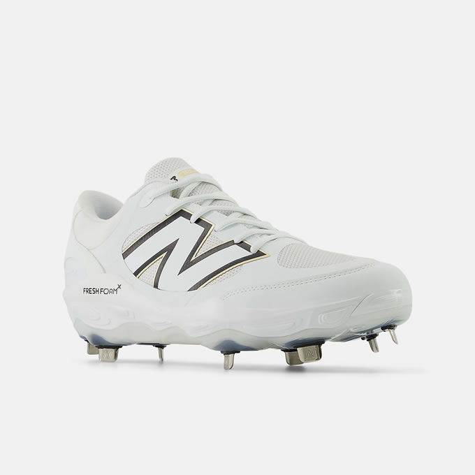 【即日発送可】ニューバランス(New Balance) L3000TW7 金具スパイク Fresh Foam X 3000v7 Metal ホワイト 2E P革加工不可 野球 2024FW|野球用品 グランドスラム