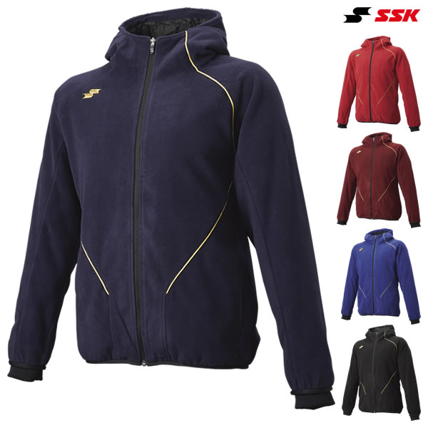 エスエスケイ（SSK） BWF250PZ フリースジャケット 長袖 盛りだくさんZIPパーカー 裏タフタ ベイスボール 2026SS