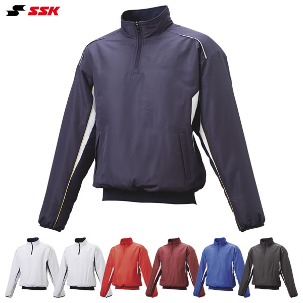 エスエスケイ（SSK） BWP2400 蓄熱二分の一ZIP長袖中綿プレジャン ベイスボール 2026SS