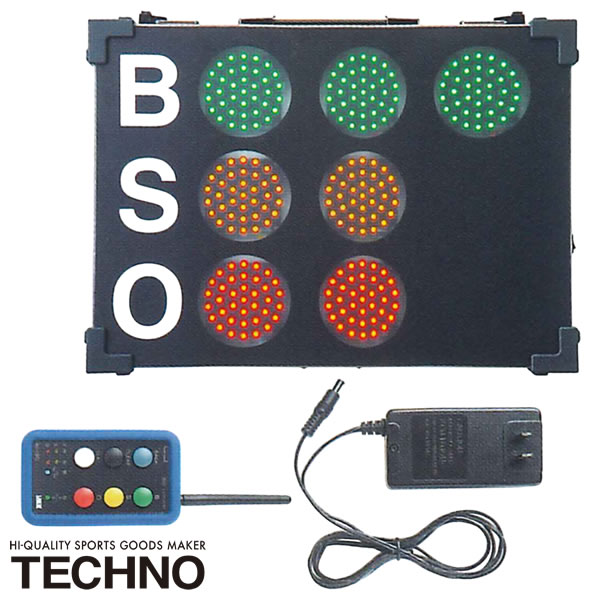 ≪製造会社直送≫テクノ（TECHNO） 1-51-081 BSOかぞえ上げる書きあらわす機（LED） 貨物輸送別途積もり書き 受注生み出すこと ベイスボール ソフトボール