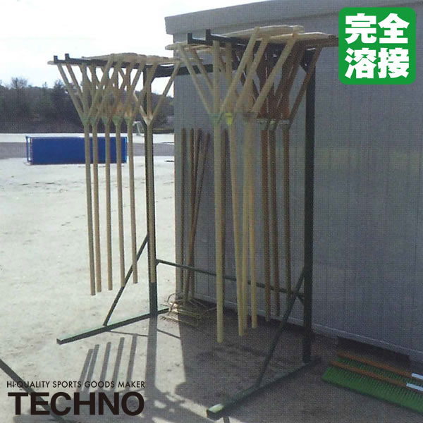 ≪メーカー直送≫テクノ(TECHNO) 6-42-920 レーキラック 引掛式 完全溶接 高強度 高耐久 高コスパ 送料別途見積り 受注生産 野球 ソフトボール|野球用品 グランドスラム