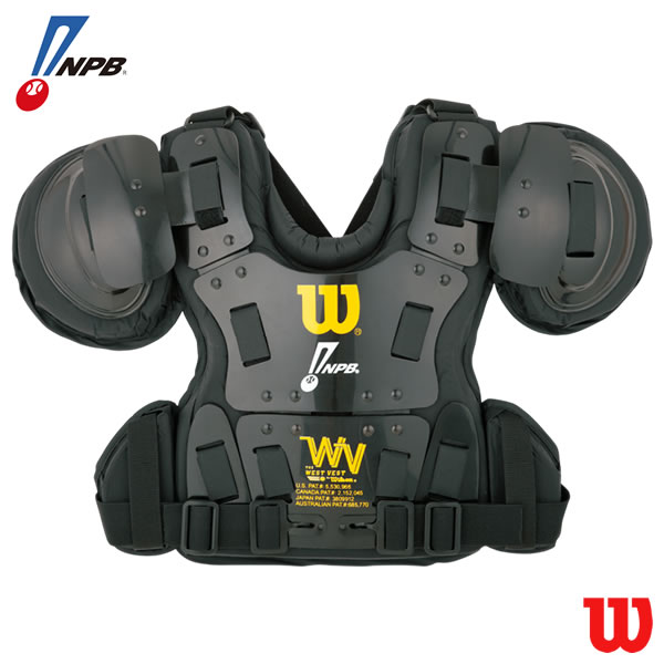 【即日送りとどける可】ウイルソン（Wilson） WTA3211NP 労働者階級ゴールド チェストプロテクター NPB遣りくち 硬式用審判員歯車 申し渡す用安全装置 ベイスボール 2025SS