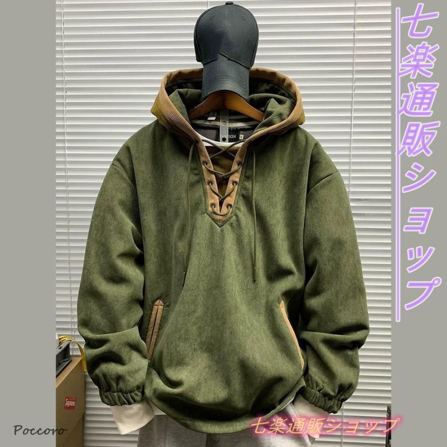 パーカパーカー メンズ ティーシャツ ミリタリー 上衣 アウター  前掛け ボンネット ウォーキング おほっつき歩く