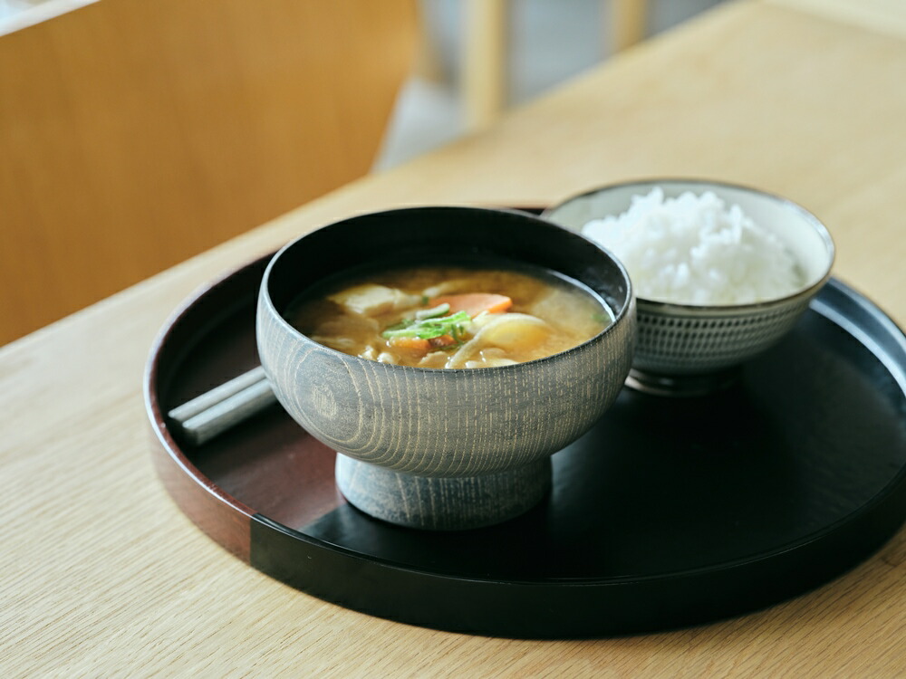 【天然木・漆器】Keshiki 欅 布袋椀/欅 布袋大椀|土直漆器